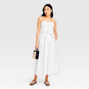NWT A New Day Strapless White Dress